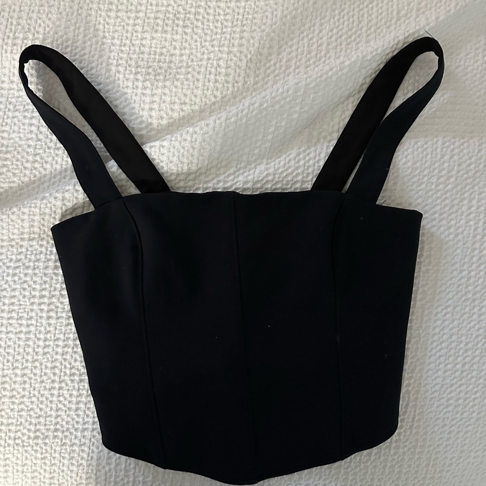 Abercrombie & Fitch Black Corset Top Size small